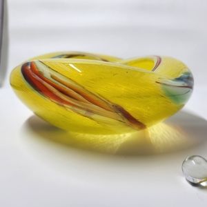 Vintage Japanese glass dish